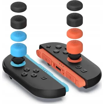 Hra pro Nintendo Switch Protiskluzové gumové krytky na Joy-Con Nintendo Switch 2 8 ks. tři barvy
