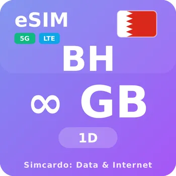 SIM karta Bahrajn Neomezený Mobilní Internet - eSIM 1 dní datová SIM karta (esims_ULE_1D_BG_V2)