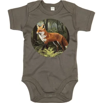 Kojenecký body Dětské body Liška barevná Velikost: 3-6 m