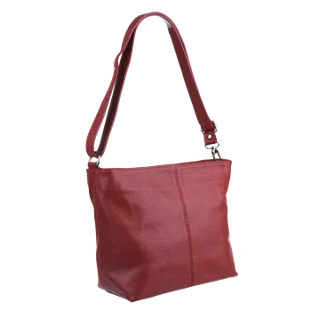 Kabelka NovaKabelka.cz Kožená italská crossbody kabelka Prisca Rossa