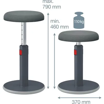 Leitz Ergo Cosy ergonomická balanční židle, šedá