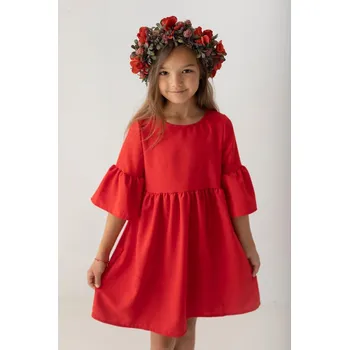 Dívčí šaty Lily Grey boho šaty červené 116