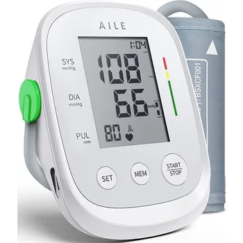 Měřič tělesných funkcí Tlakoměr na paži Aile X5, bílý