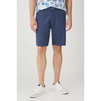 Pánské kraťasy Lněné kraťasy Medicine RS25.SZM071 námořnická modř 59M, vel. XXL
