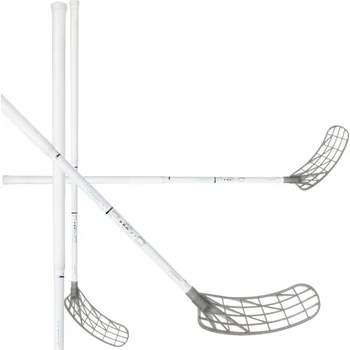 Florbal Unihoc UNILITE PRO 27 white/silver CLASSIC Florbalová hůl bílá / stříbrná, Pravá (pravá ruka dole), 96cm (=106cm)