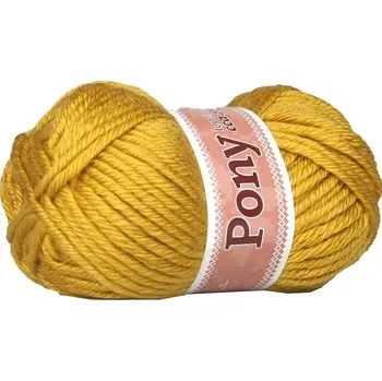 Příze Pony NGM extra silná příze 1115 hořčice