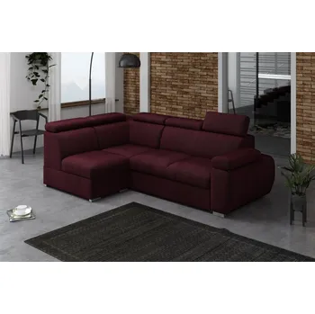 Sedací souprava FALCO Rohová rozkládací sedací souprava Brooklyn VII levá vínová