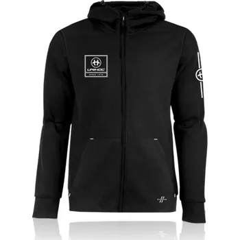 Pánská móda Unihoc Hood Zip SUPERIOR Mikina s kapucí 120 cm, černá