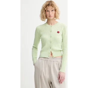 Dámský svetr Kardigan s příměsí vlny Kenzo FG52CA7273LK zelená 07X, vel. S