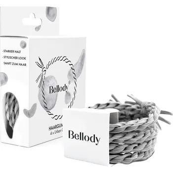 Bellody Original Hair Ties gumičky do vlasů 4 ks, Urban Gray