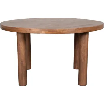 Jídelní stůl LABEL51 Jídelní stůl ELLY hnědý ⌀140 cm