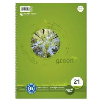 Blok Ursus Green Blok COLLEGE URSUS, A4, BV spirálová, linkovaný