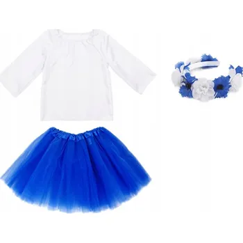 Karnevalový kostým KOSTÝM PRO DÍVKY NA VYSTOUPENÍ - HALENKA A VĚNEC - VELIKOST 134-140