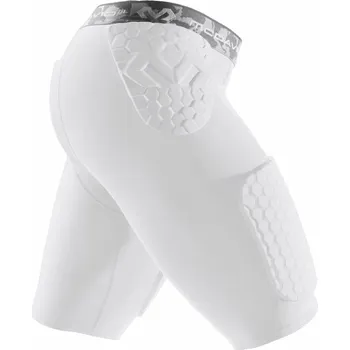 Pánské termoprádlo McDavid 737 HEX Thudd Shorts kompresní šortky s chrániči stehen,boků a kostrče XL, bílá