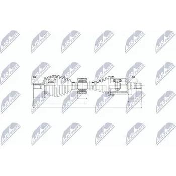 Poloosa kola Hnací hřídel - poloosa NTY NPW-VV-043