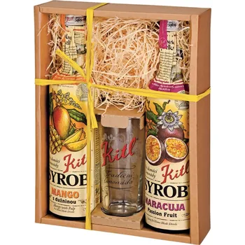Kitl Dárkové balení se skleničkou mámivé mango + maracuja 2x 500 ml