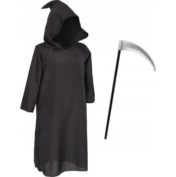 Karnevalový kostým KOSTÝM ČARODĚJ KOSTÝM KOUZELNÍK HARRY POTTER HALLOWEEN SVATOONDŘEJSKÁ NOC 98-110 3el