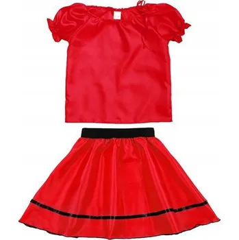 Karnevalový kostým KOSTÝM PŘEVLEK JAHODA KOSTÝM KVĚTINA OVOCE ČERVENÁ 98-110