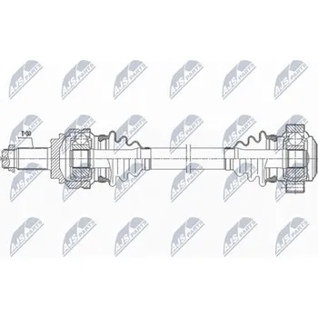 Auto-moto Hnací hřídel - poloosa NTY NPW-BM-192