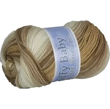 Příze Příze Puffy baby NGM 531 hnědý mix