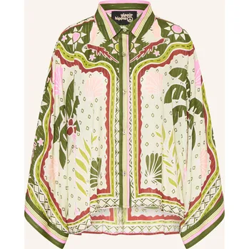 Dámská halenka Yippie Hippie Dámská Košile S Třpytivou Nití, khaki / růžová...