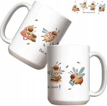 Keramický hrnek Bee a book lover 440 ml