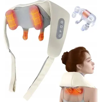 Masážní přístroj Masážní Přístroj na krk, záda a šíji Shiatsu s vyhříváním 6D ULTRA BEZDRÁTOVÝ