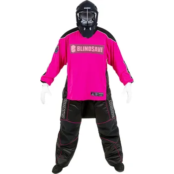 Florbalový dres BlindSave Limited edition LEGACY set with helmet Brankářský set s přilbou S, černá / růžová