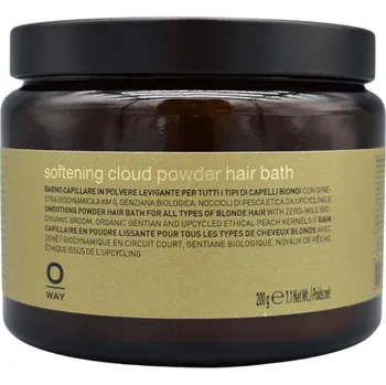 Šampon Oway Blondeway Softening Cloud Powder Hair Bath zjemňující práškový šampon pro blond vlasy 200 g