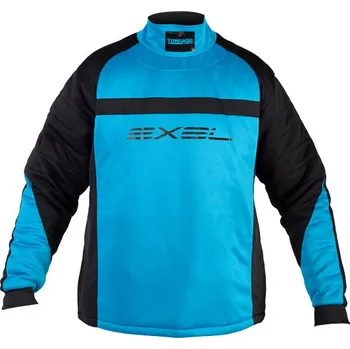 Florbal Exel TORNADO GOALIE JERSEY Brankářský dres 130 cm, černá / modrá