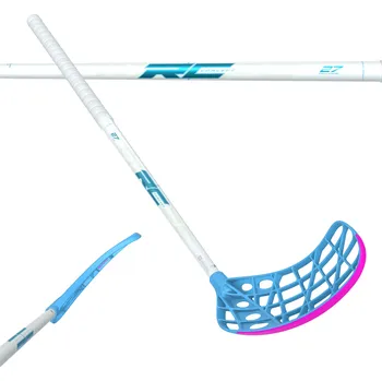 Florbal Fat Pipe Raw Concept 27 CTRL SLICKS FH2 Florbalová hůl bílá / modrá, Pravá (pravá ruka dole), 96cm (=106cm)