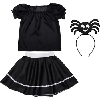 Karnevalový kostým KOSTÝM PAVOUK HALLOWEEN ČERNÝ 116-128 4e