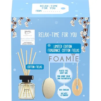 Kosmetická sada Foamie Ipuro Set Relax-Time dárková sada s aroma difuzérem 1 ks