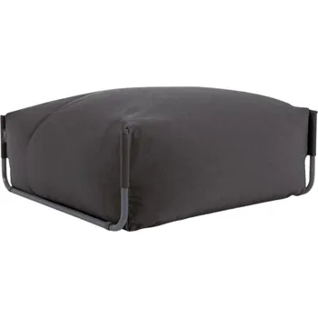 Zahradní pohovka Kave Home Tmavě šedý zahradní modul/podnožka Square 101 x 101 cm
