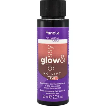 Barva na vlasy Fanola No Yellow Color Glow & Glossy Toner permanentní olejový toner 60 ml, T.41