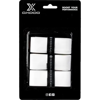 Oxdog OPTI OVERGRIP 3 PACK Set padelových omotávek bílá, 25 x 1100 x 0,6 mm, 3 ks