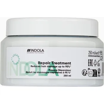Vlasová regenerace Indola Repair Repair Treatment Vegan vyživující péče pro poškozené vlasy 250 ml