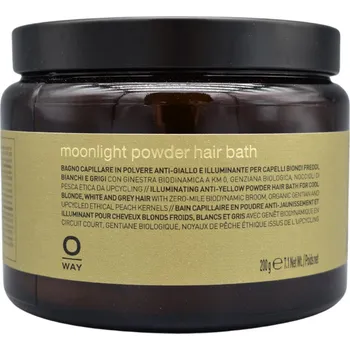 Šampon Oway Blondeway Moonlight Powder Hair Bath práškový šampon pro blond vlasy 200 g