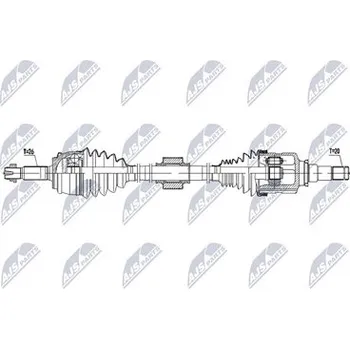 Poloosa kola Hnací hřídel - poloosa NTY NPW-TY-250