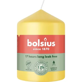 Svíčka Bolsius Válec 58x80 Sunny Yellow svíčka, žlutá 140 gram