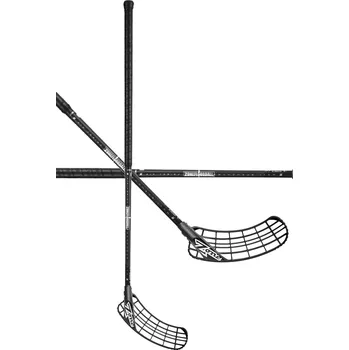 Florbal Zone floorball ZUPER AIR Superlight 26 PC NAKEDCARBON black/silver Florbalová hůl černá, Levá (levá ruka dole), 96cm (=106cm)