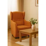 FALCO Křeslo ušák Finet Lucia cihlová