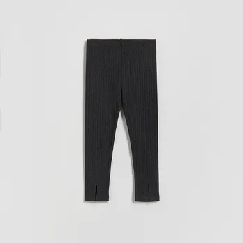 Dětská móda Reserved - Legíny s rozparky - tmavě šedá - 814HN-90M - 814HN-90M-110