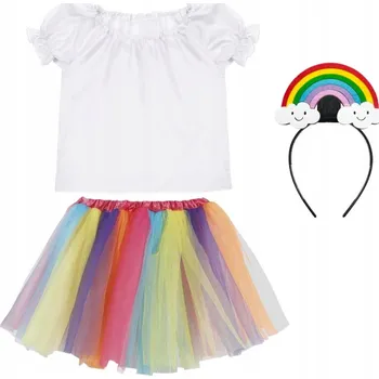 Karnevalový kostým KOSTÝM DUHA RAINBOW BAREVNÝ DUHOVÝ 98-110