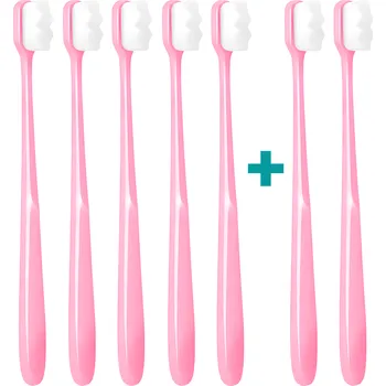 Zubní kartáček 5+2 Ultrajemný zubní kartáček Nanosmile Pink