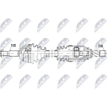 Hnací hřídel - poloosa NTY NPW-RE-255