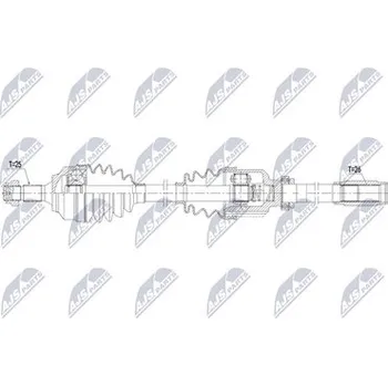Poloosa kola Hnací hřídel - poloosa NTY NPW-PE-141