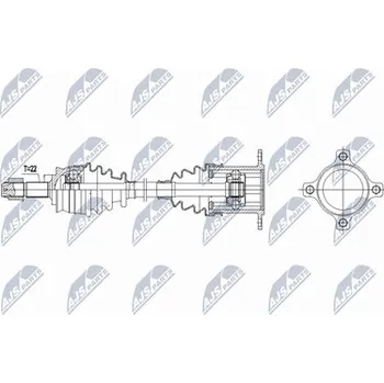 Hnací hřídel - poloosa NTY NPW-FT-092