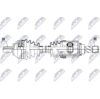 Poloosa kola Hnací hřídel - poloosa NTY NPW-RE-248