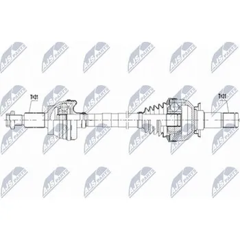 Poloosa kola Hnací hřídel - poloosa NTY NPW-JG-020